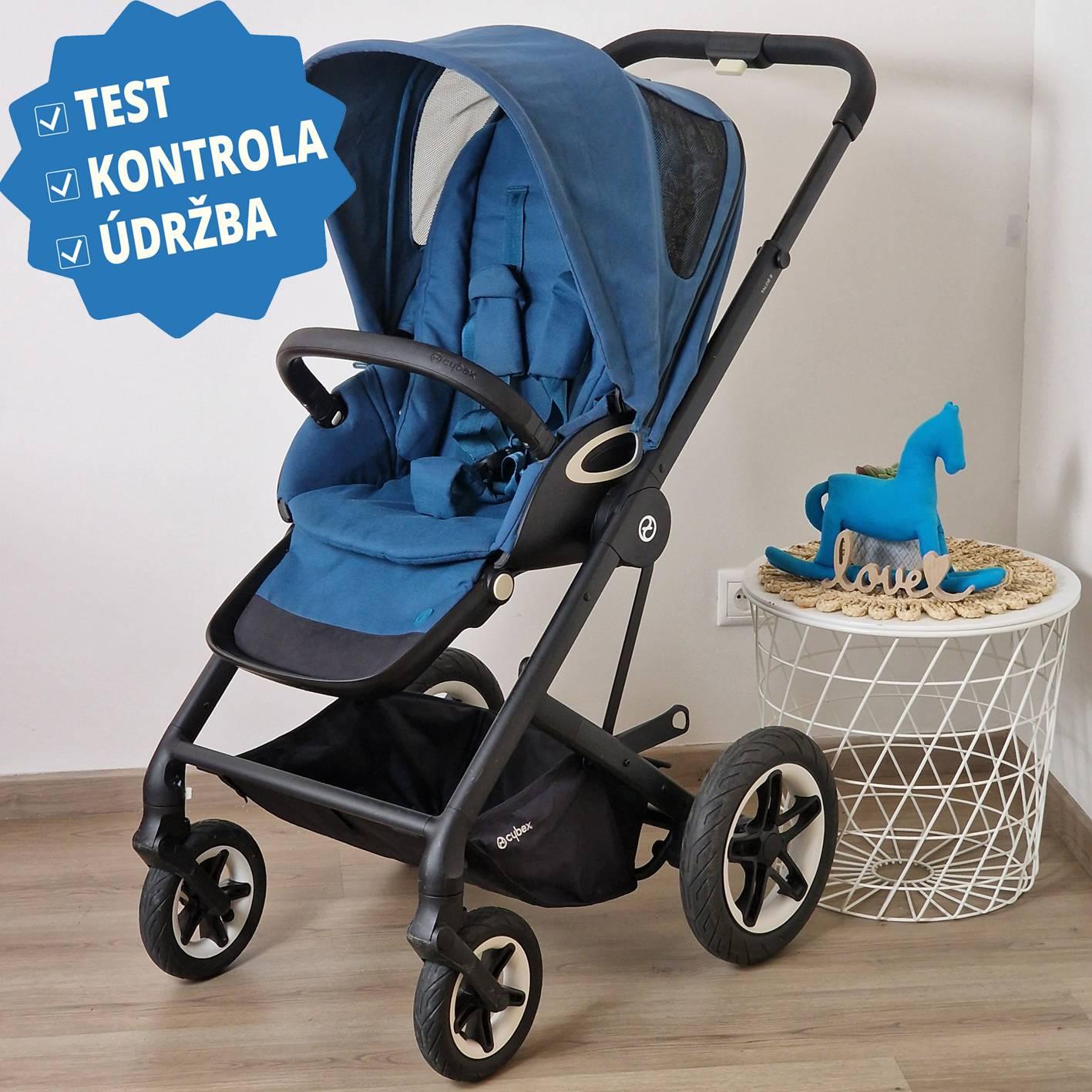 Cybex Talos S Lux 2020 River Blue - prověřený kočárek + dárek batoh