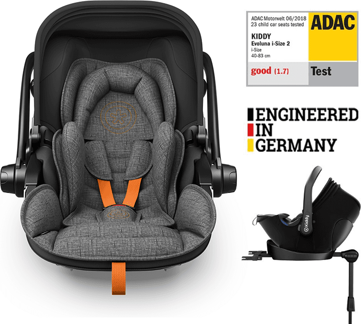 Kiddy Autosedačka Evoluna i-size 2 + Isofix základna 40-83 cm