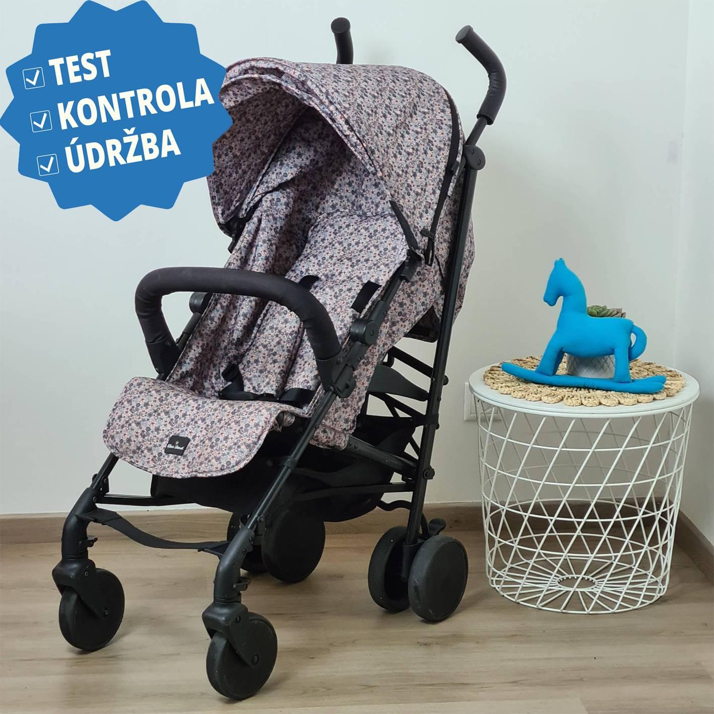 Elodie Details Stockholm Stroller 3.0 Petite Botanic s příslušenstvím - prověřený kočárek + dárek batoh