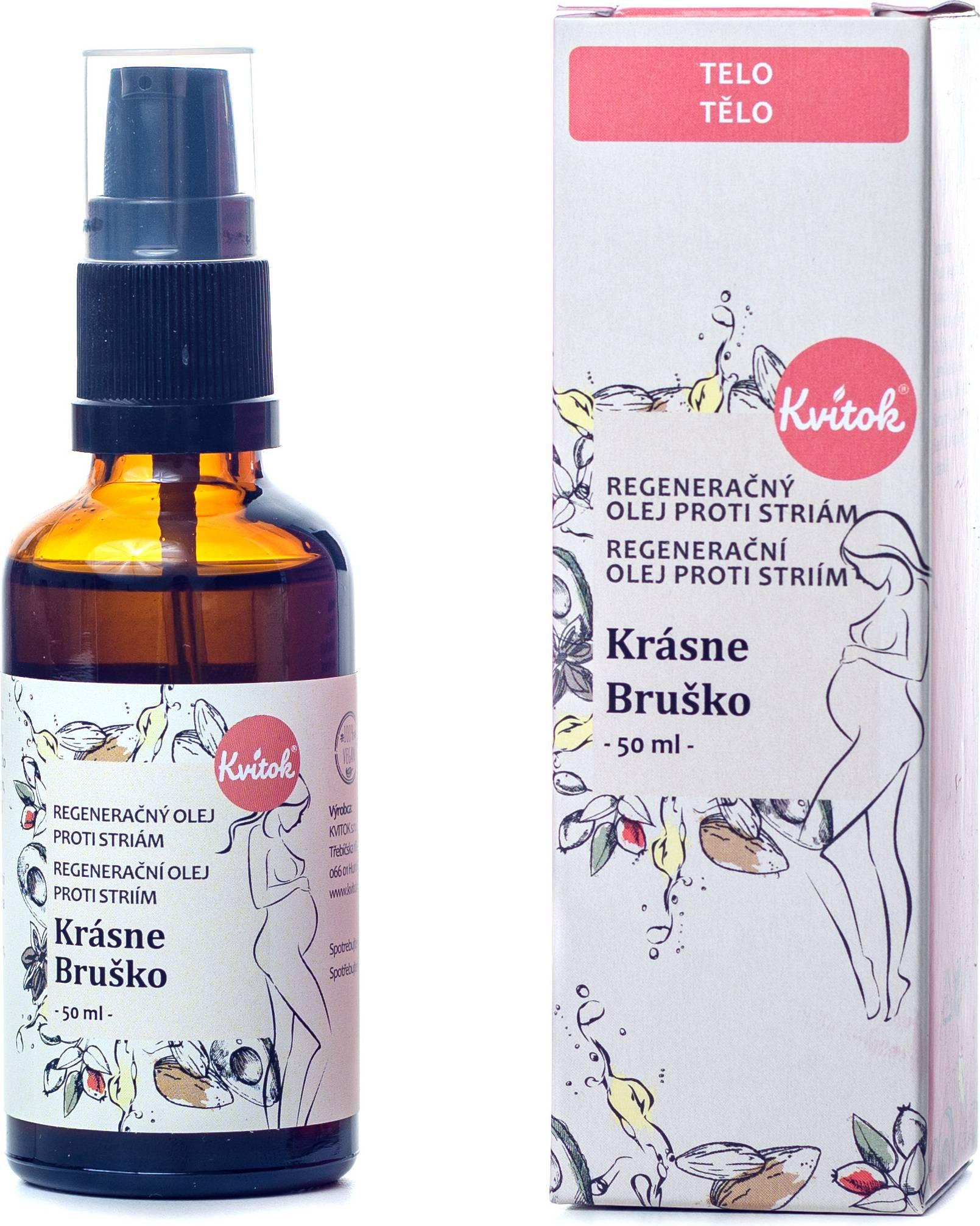 Kvitok Krásne bruško - Regeneračný olej proti striám 50 ml